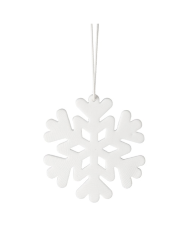 Suspension en porcelaine - Flocon 6 branches - Rader