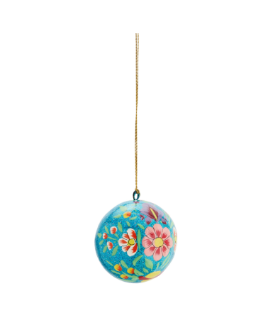 Boule décorative - Bohème bleue - Papier mâché - Madam Stoltz