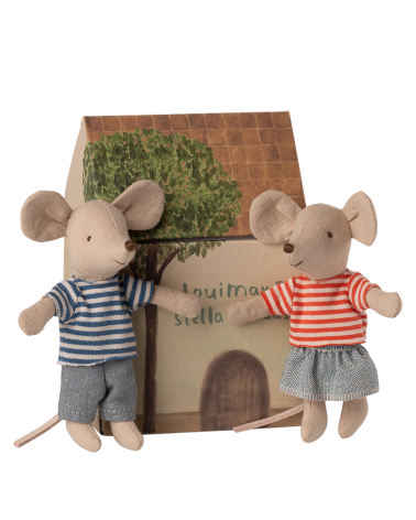 Couple de Souris - LouiMax et Stella - Little brother & Sister - Maileg