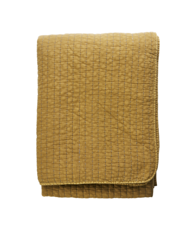 Grande couverture plaid - mustard - 240 x 240 cm - Madam Stoltz  - L19QBC044TG