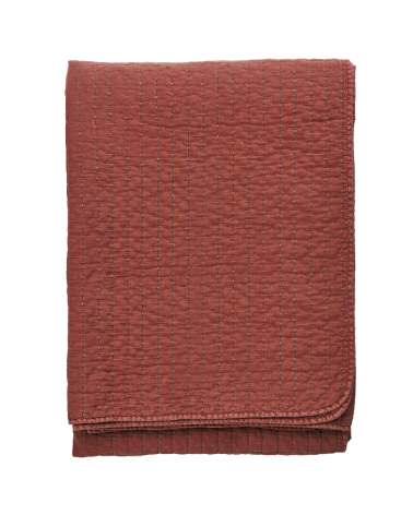 L19QBC044WB Grande couverture plaid - brique - 240 x 240 cm - Madam Stoltz