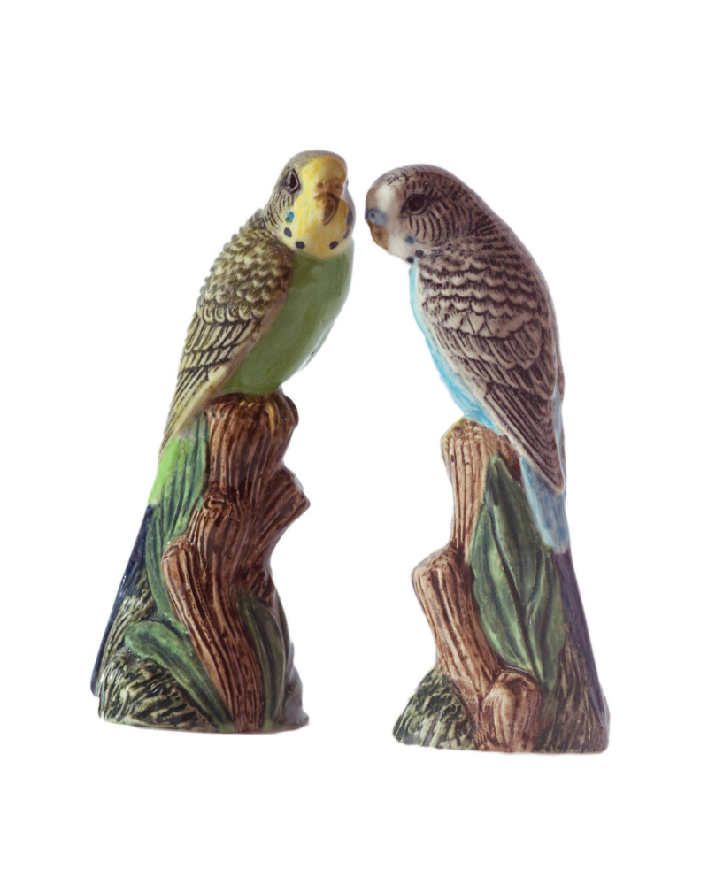 Salière et poivrière - Quail - Perruches - 1820