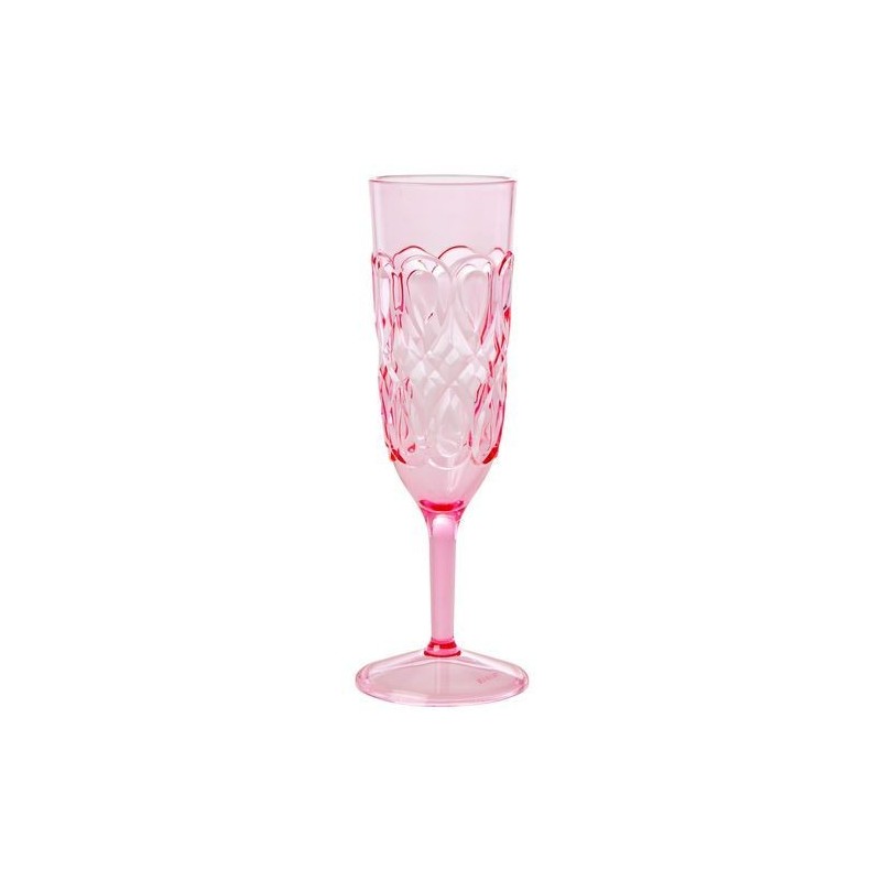 Flûte à champagne - Rice - Acrylique - Rose