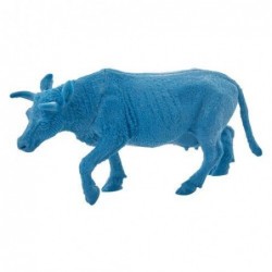 Figurine en plastique - Rice - Taureau - Bleu