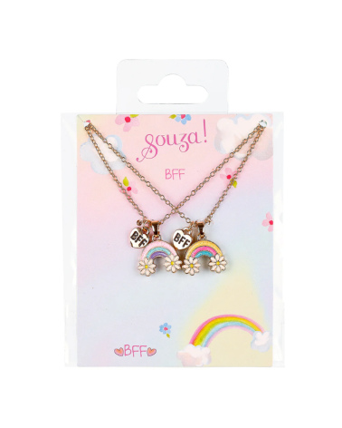 Deux colliers BFF et carte - Souza - Arc en ciel - Best friends forever 106692