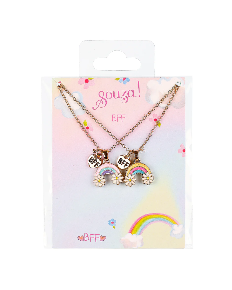 Deux colliers BFF et carte - Souza - Arc en ciel - Best friends forever 106692