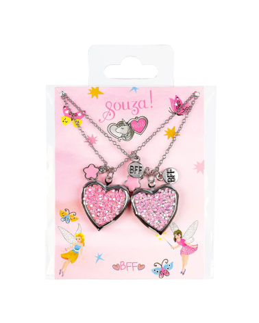 Deux colliers BFF et carte - Souza - Coeurs - Best friends forever 106693