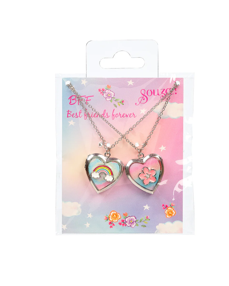 Deux colliers BFF et carte - Souza - Coeurs - Best friends forever 107215