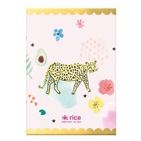 Carnet A4 - Rice - Léopard