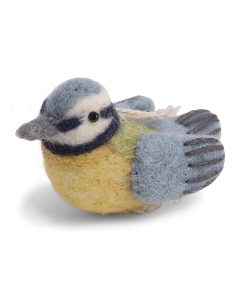 Mésange bleue en laine bouillie - Gry and Sif