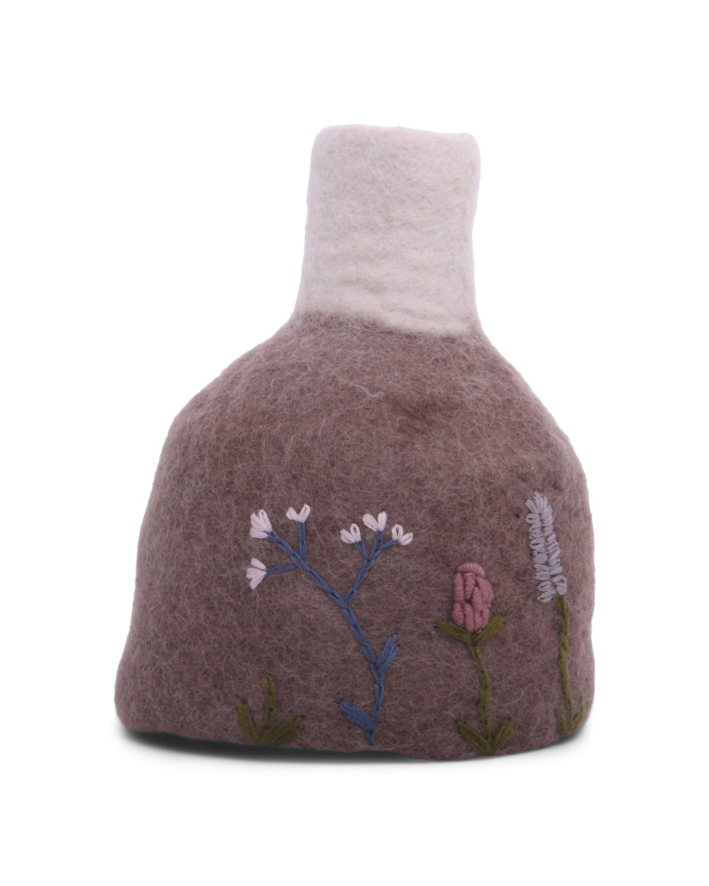 Vase - Laine bouillie - Mauve - Gry and Sif - 14133