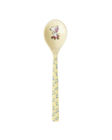 Cuillère - Mélamine Rice - 14 cm - Snoopy jaune
