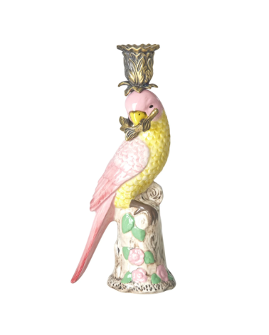 Bougeoir céramique peint - Oiseau - Rice - CDHOL-BIRDI