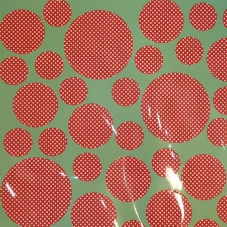 Stickers - Rice - Rouge pois blancs