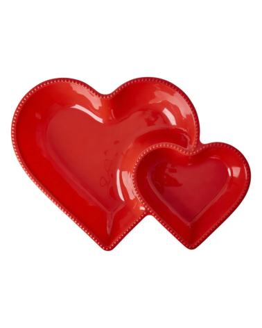 Grand plat de service - Rice - Double coeurs - XMESE-HEART