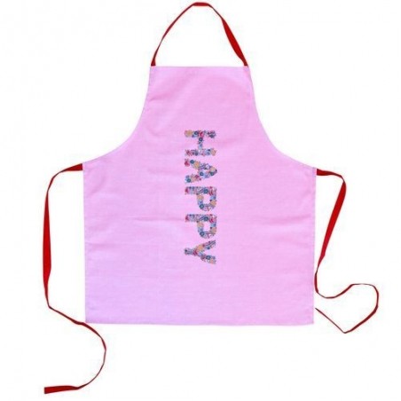 Tablier en coton - Rice - Happy pink