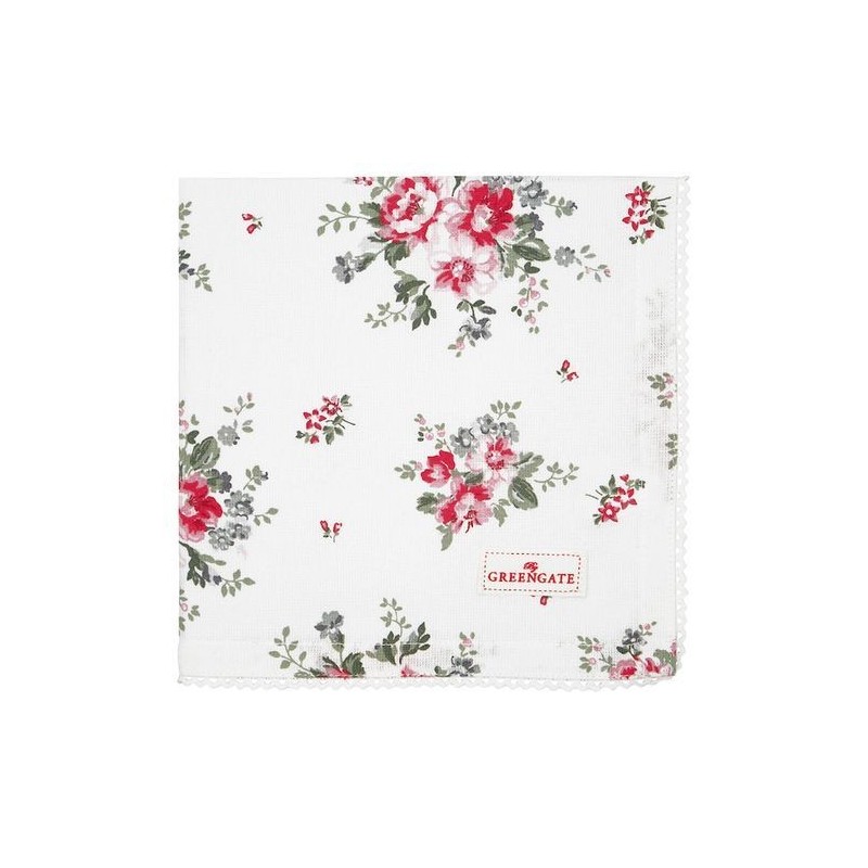 Serviette de table - Greengate - Elouise white