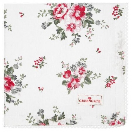 Serviette de table - Greengate - Elouise white