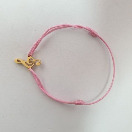 Bracelet Clé de Sol - Rose bonbon - Nusa Dua