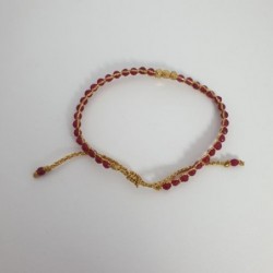 Bracelet or - Perles ruby - Nusa Dua