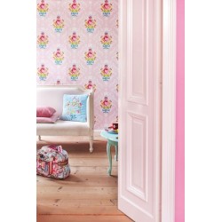 Papier peint Pip Studio Shabbychic - Rose - ref 313003