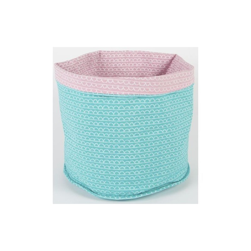 Panier réversible - turquoise et rose -  Rjb Stone