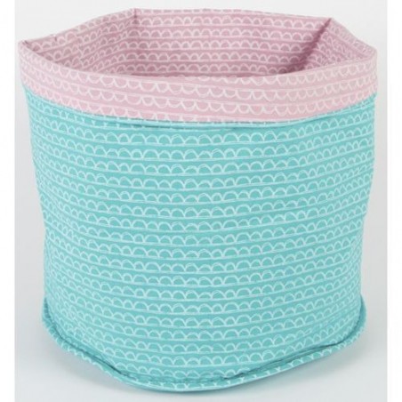 Panier réversible - turquoise et rose -  Rjb Stone