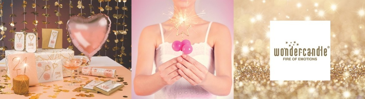Boutique en ligne de bougies scintillantes et cancakes Wondercandle