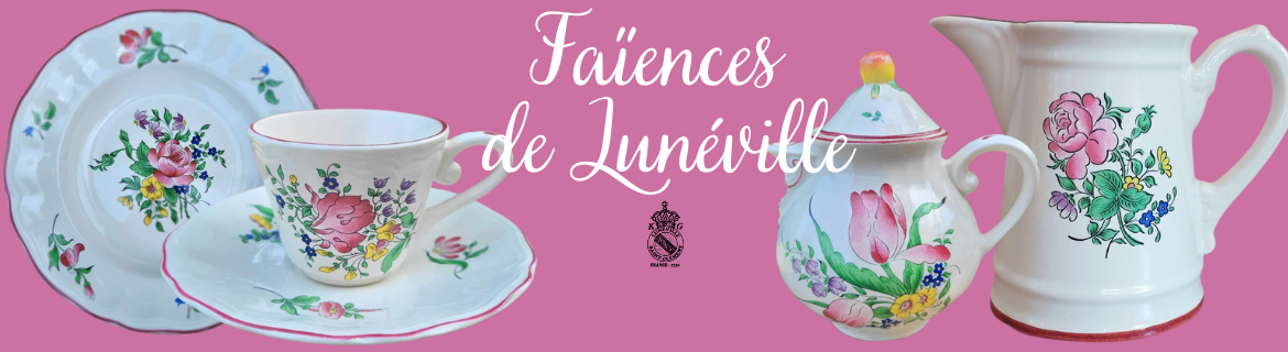 Boutique en ligne de vaisselle et objets en faience de Luneville