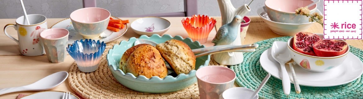 Acheter de la vaisselle en porcelaine Rice à petit prix chez Eglantine